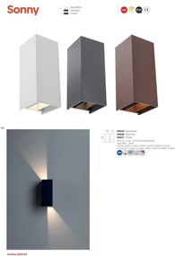 Redo 90635 - Lampada LED da esterno SONNY 2xLED/5W/230V 2200/3000/4000K IP54 bianco