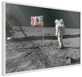 Poster Flag on the Moon