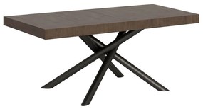 Tavolo allungabile Famas Premium con telaio in diverse finiture, noce / 200/304 cm
