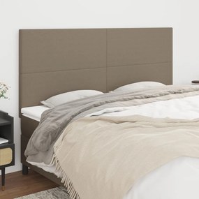 Testiera 4 Pz Tortora 100x5x78/88 Cm İn Tessuto /
