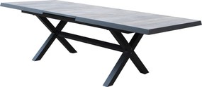 GRES - tavolo da giardino allungabile in alluminio e gres