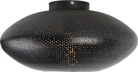 Plafoniera orientale nera e oro 40 cm - Radiance