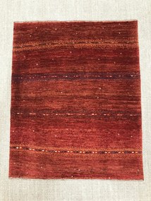 Loribaft Tappeto persiano 90 x 110 Rosso (Iran) Annodato A Mano