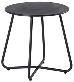Tavolino Fungo Metallo - Nero Verniciato a Polvere D.44x45H cm