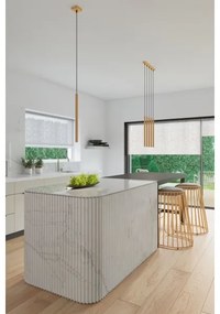 Sollux SL.1171 - Lampadario a sospensione con filo PASTELO 3xG9/8W/230V oro