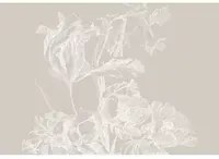 KEK Amsterdam Carta da parati panoramica Engraved Flowers Grey 1 - XL - 4m