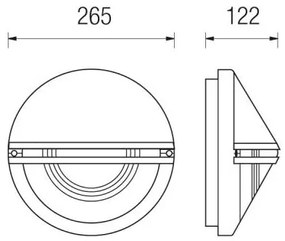 Astra Led Con Griglia In Alto E In Mezzo 17W 4000°K