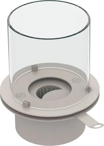 Camino a bioetanolo braciere da giardino da terra per interno esterno STROMBOLI Bianco Perla d.60 x h56