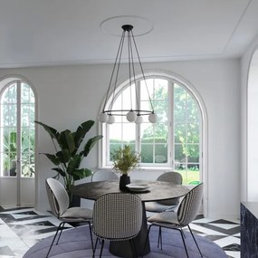 Sollux SL.1214 - Lampadario a sospensione con filo YOLI 5xG9/8W/230V nero