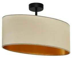 Duolla - Lampadario a plafone OVAL VEGAN 1xE27/15W/230V beige