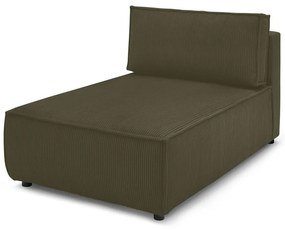 Modulo divano in velluto a coste variabile verde chiaro Nihad modular - Bobochic Paris