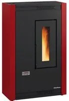 stufa a pellet 'luisella' colore bordeaux 7001590nlm