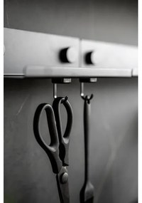 WENKO 71149800 - Ganci JET 2,2x3,9 cm nero/argento