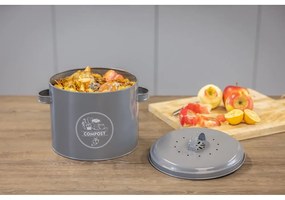 Contenitore grigio per rifiuti compostabili 6,3 l Secret Du Potager - Esschert Design