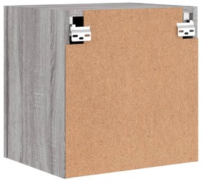 Mobili TV Muro 2pz Grigio Sonoma 40,5x30x40cm Legno Multistrato