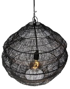 Lampada a sospensione orientale nera 45 cm x 40 cm - Vadi