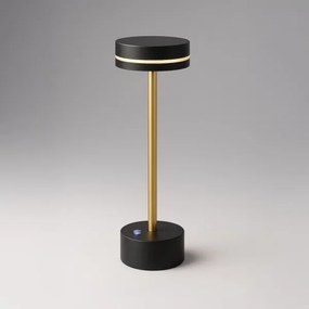 Lampada da tavolo LED dimmerabile ricaricabile SAM LED/5W/5V 3600 mAh nero/oro