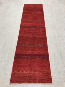 Loribaft Tappeto 80 x 290 Rosso (Iran) Annodato A Mano