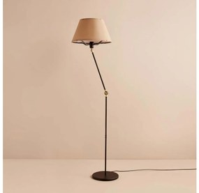 Lampada da terra AYD 1xE27/40W/230V nero/marrone