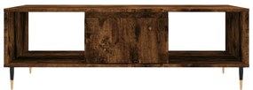 Tavolino da salotto rovere fumo 104x60x35 cm legno multistrato