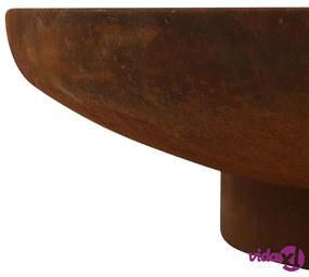 vidaXL Braciere 80 cm in Acciaio