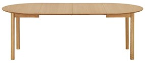 Tavolo da pranzo rotondo con effetto rovere allungabile con estensione ø 120 cm Bundaberg – House Nordic
