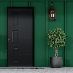 Porta blindata MASTER Jack L 80 x H 210 cm antracite/bianco apertura destra