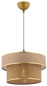 Lampadario a cavo ERO 1xE27/60W/230V marrone/oro