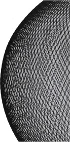 Lampadario nero opaco con paralume in metallo ø 50 cm Reilley - Light &amp; Living