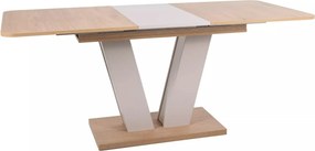 Tavolo Platon allungabile in rovere Cremona Torro e cashmere – 136/176x80x76 cm