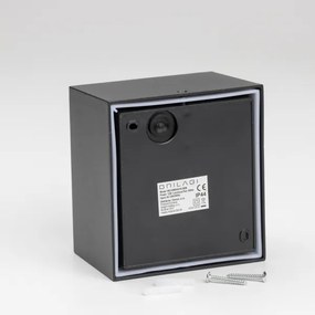 Brilagi-LED Lampada da parete esterna con sensore TERNI LED/12W/230V nera IP44