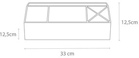 Organizer verde in cartone per cancelleria Elisa Canvas Paper Laminate – Bigso