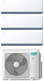 Hisense - Condizionatore trialsplit serie Uni Hb 9000 + 9000 + 9000 Btu codice prod: HB25XU0AG (3) 3AMW72U4RJC