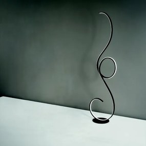 Piantana FLOK a LED in metallo verniciato Nero H157 cm