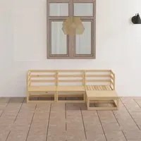 Set Divani da Giardino 4 pz in Legno Massello di Pino 3075524