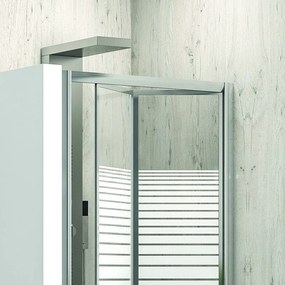 Porta doccia 95 cm a libro vetro serigrafato altezza 180cm KM4000S - KAMALU