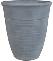 Vaso per piante Fioriera in poliresina in pietra grigia solida quadrata 50 cm per tutte le stagioni