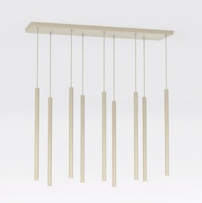 Lampadario a Sospensione in Acciaio SELTER 9 Mokka 9xG9