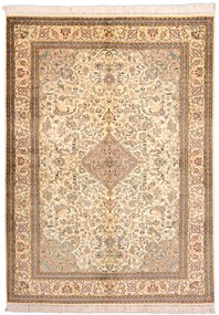 Cashmere Silk Tappeto orientale 130 x 180 Beige (Indian) Annodato A Mano
