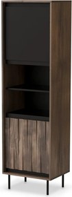 Vetrina Swing W-1 in noce/nero