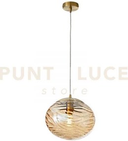 Lampadario a sospensione nereide champagne 1 luce attacco e27 24,8x...
