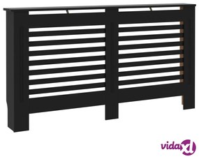 vidaXL Copertura per Radiatore Nera 152x19x81,5 cm in MDF