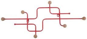 Attaccapanni da parete rosso in metallo 60,5 cm Metro – PT LIVING