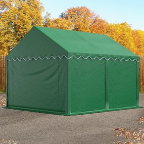 TOOLPORT 3x4 m tenda capannone, PVC 700, verde scuro - (6159)
