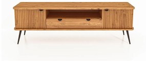 Tavolo TV in legno di quercia di colore naturale 180x57 cm Kula - The Beds