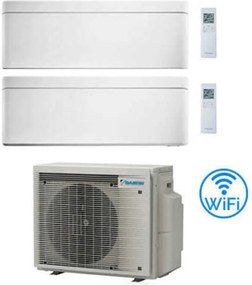 Daikin - Climatizzatore garanzia italia Stylish Bianco WiFi Dual Split Inverter 7000 + 18000 btu con u.e. 2MXM50A9 Classe a+++/a++ novita' 2024
