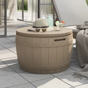 Contenitore da giardino 3 in 1 polipropilene marrone chiaro