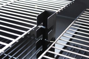 Barbecue a Carbonella 100x47x94 h cm in Acciaio Nero...