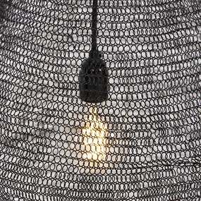 Lampada a sospensione orientale nera 45 cm - Nidum L
