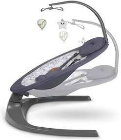 Lionelo - RALF Baby Sdraietta con Melody, 4xAA, Grey/White + Remote Control